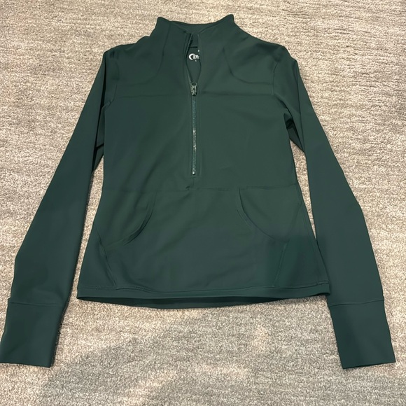 Zyia Active Green Pull Over 1/2 Zip - Picture 1 of 4